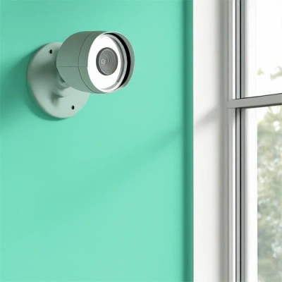 San Francisco vivint camera facing a window